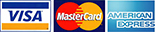 accepted payment options: visa, mastercard, amex